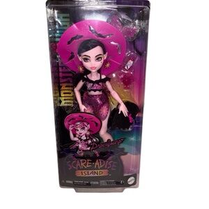 Monster High Scare-adise DRACULAURA G3 Doll with Pink and Black Outfit New